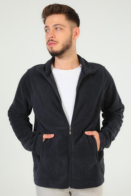 Men's Zippered Fleece Sweatshirt