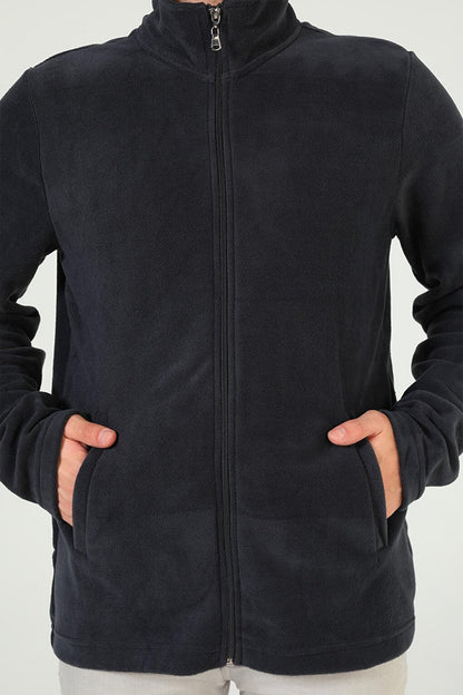 Men's Zippered Fleece Sweatshirt