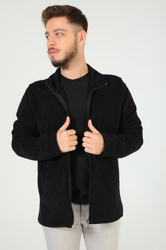 Men's Zippered Fleece Sweatshirt