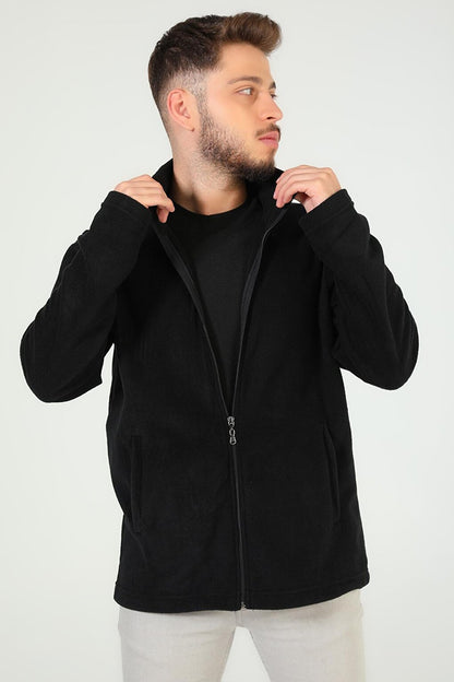 Men's Zippered Fleece Sweatshirt