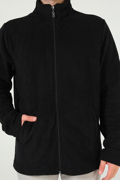 Men's Zippered Fleece Sweatshirt