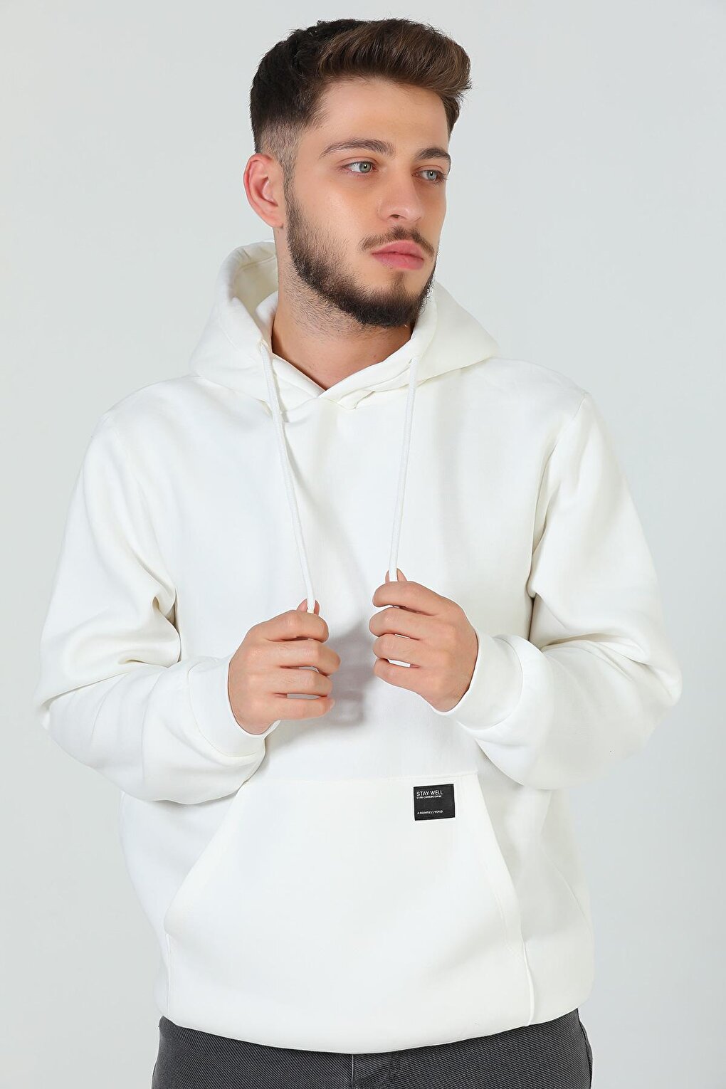 Men's Hooded Ribbon Sweatshirt