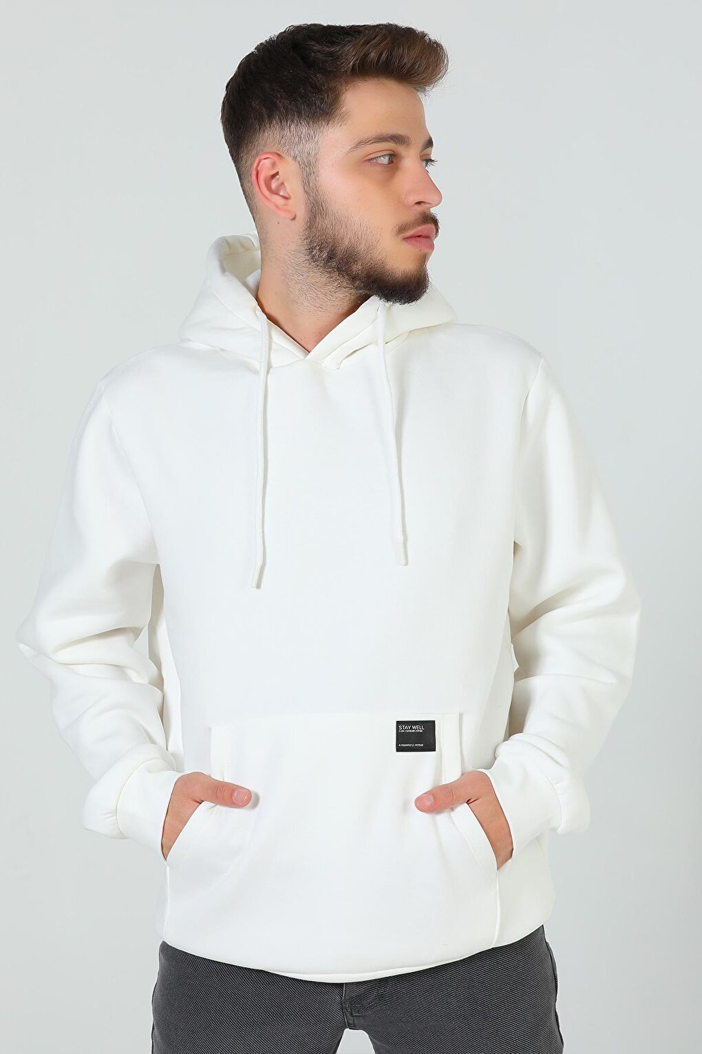 Men's Hooded Ribbon Sweatshirt