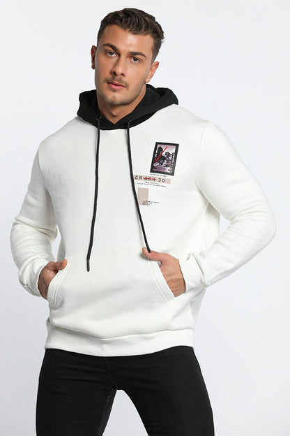 Men's Hooded Three Thread Raised Sweatshirt