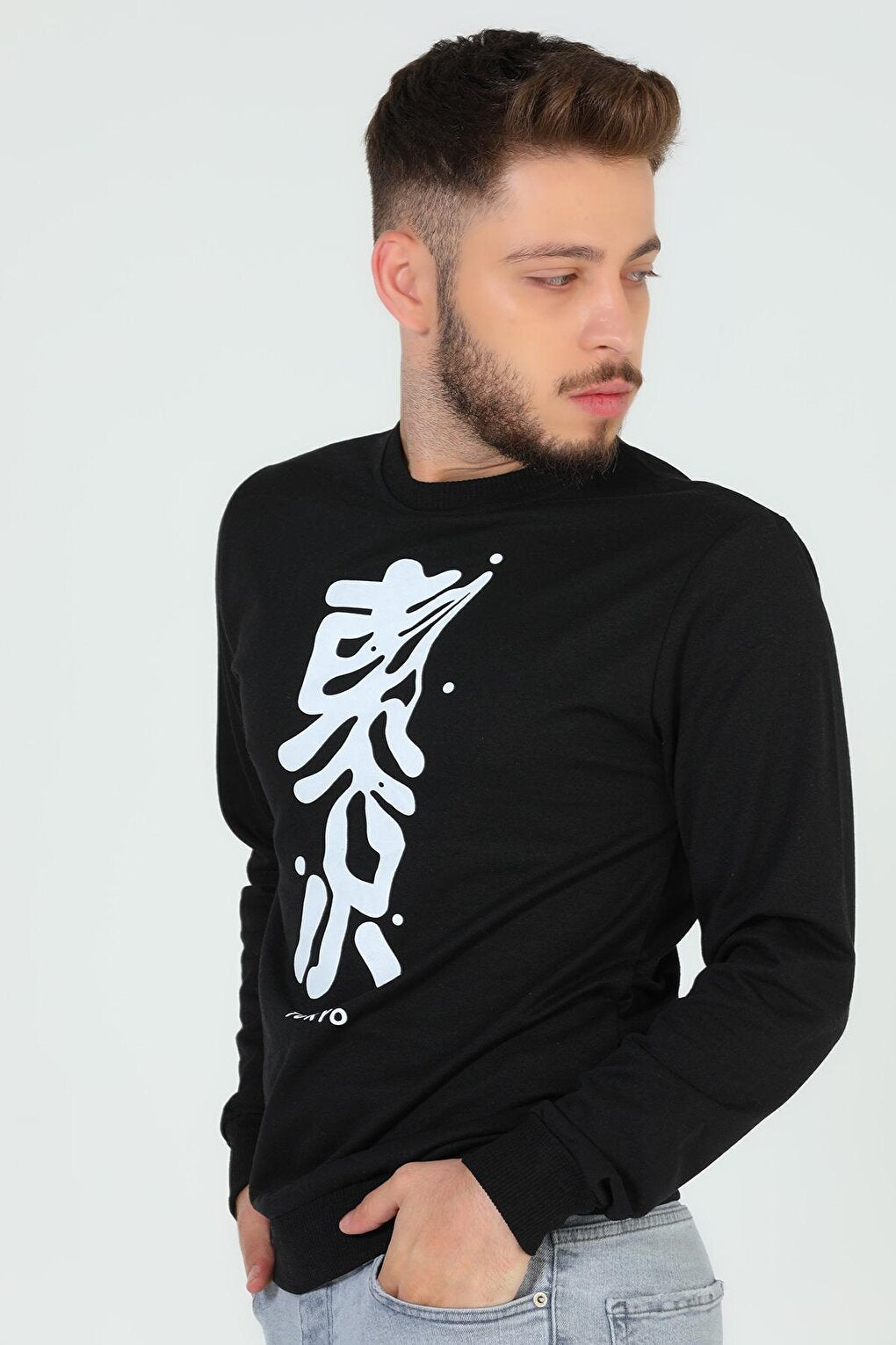 Men's Crew Neck Printed Sweatshirt