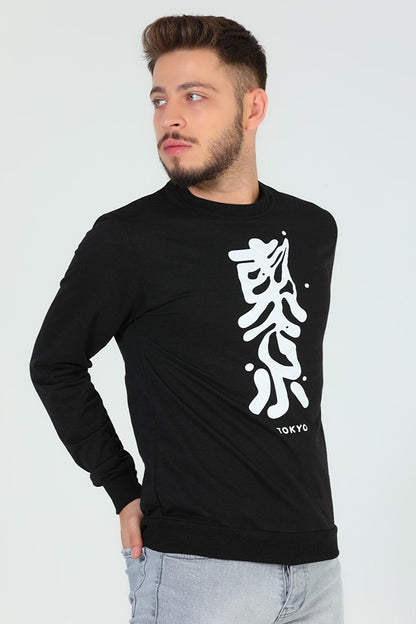 Men's Crew Neck Printed Sweatshirt