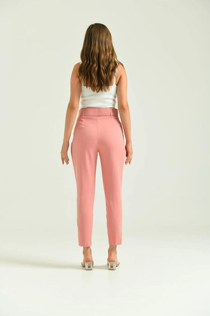 Women's Powder Belt Detail Basic Trousers