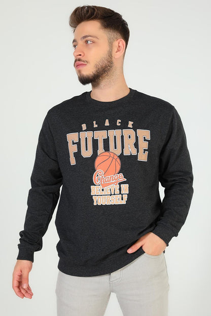 Men's Crew Neck Printed Sweatshirt