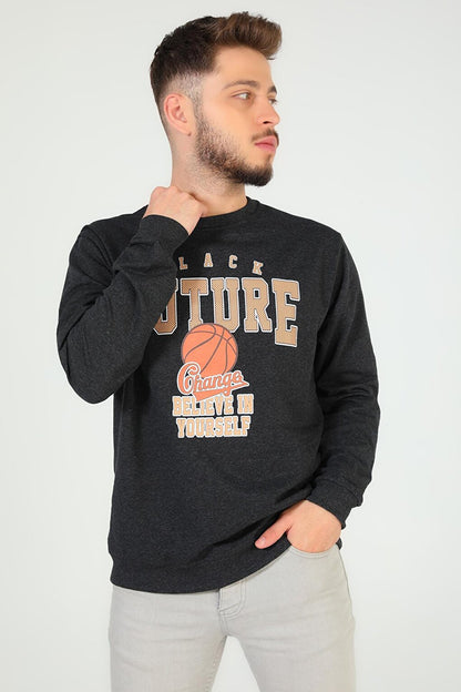 Men's Crew Neck Printed Sweatshirt