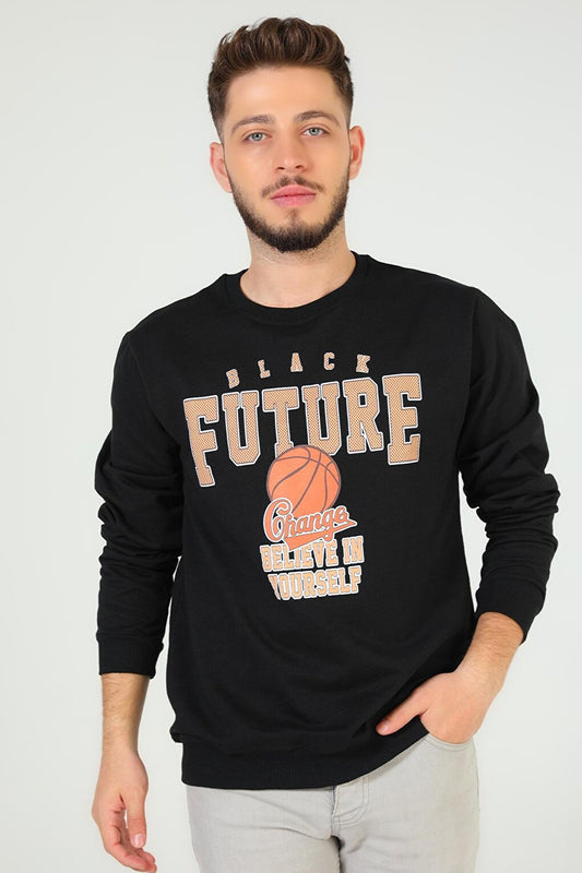 Men's Crew Neck Printed Sweatshirt