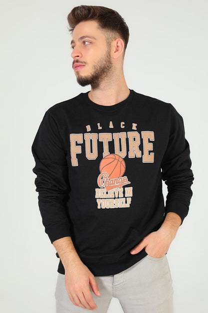 Men's Crew Neck Printed Sweatshirt