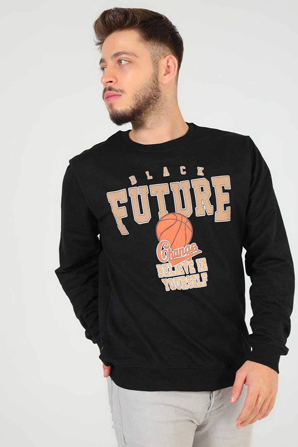 Men's Crew Neck Printed Sweatshirt