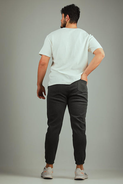 Men's Elastic Cuff Jogger Stretch Trousers