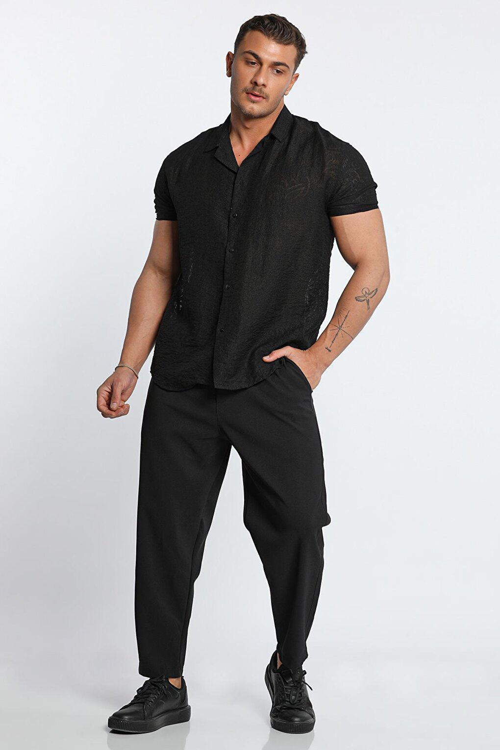 Men's Elastic Waist Elastane Jogger Pants