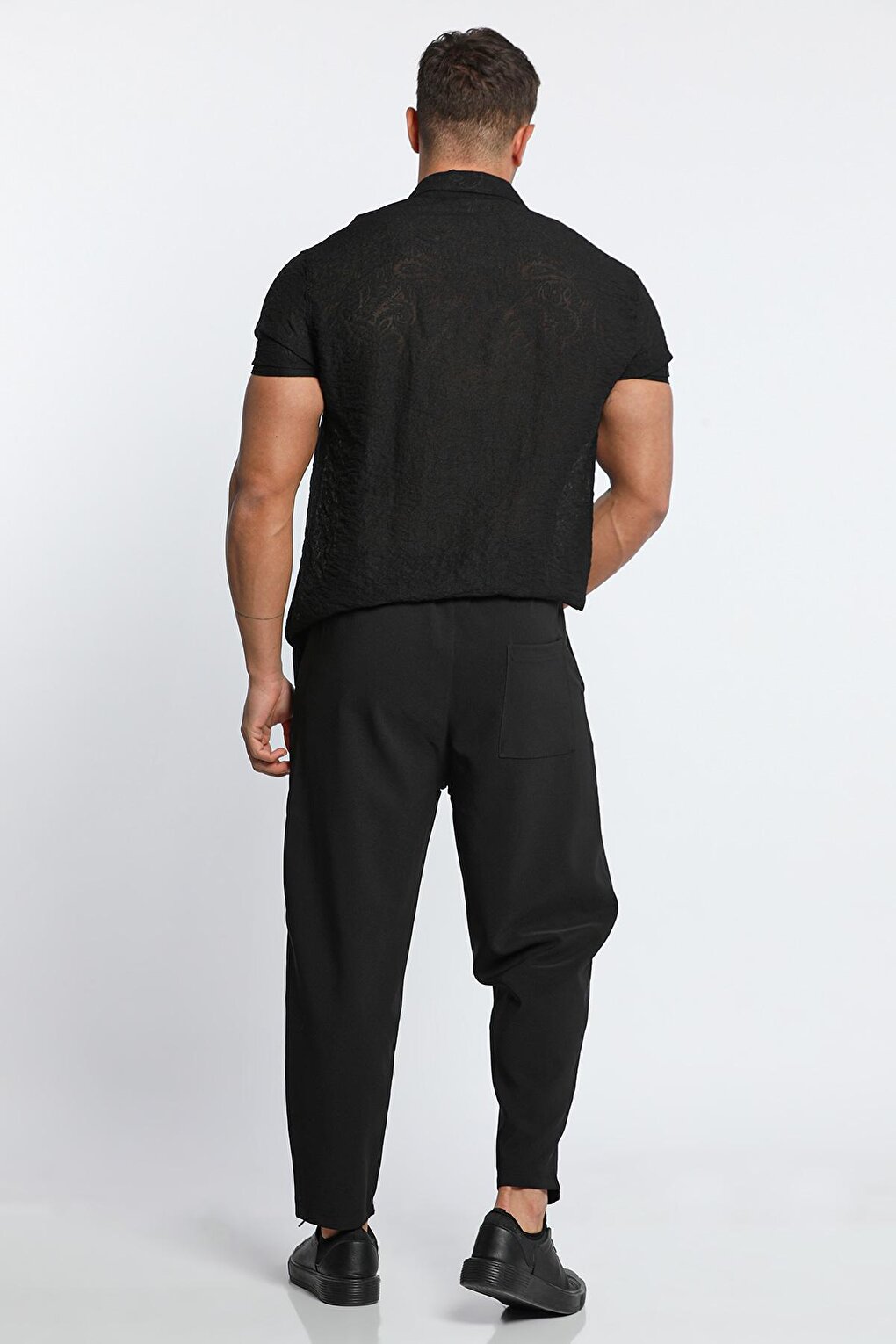 Men's Elastic Waist Elastane Jogger Pants