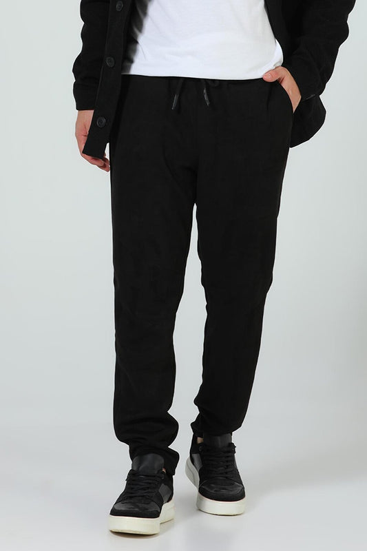 Men's Suede Textured Trousers