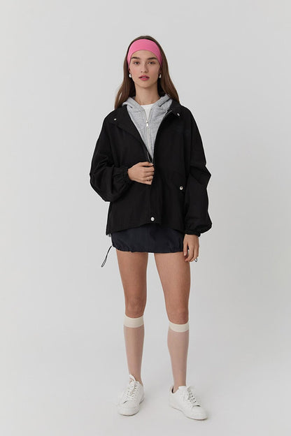 Hooded Pocket Detailed Jacket Black