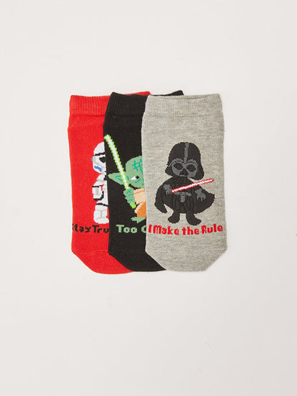 Star Wars Patterned Boys Booties Socks 3-pack