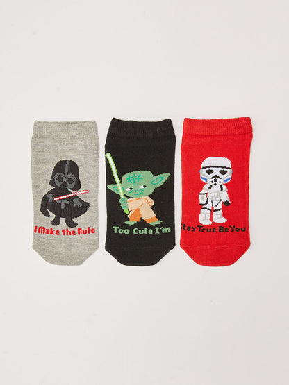 Star Wars Patterned Boys Booties Socks 3-pack