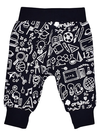 Printed Baby Boy Tracksuit Bottom with Elastic Waist