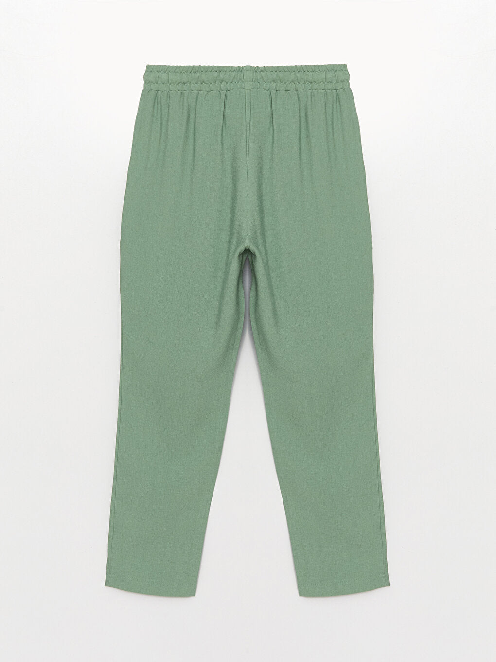 Carrot Cut Women's Trousers with Elastic Waist