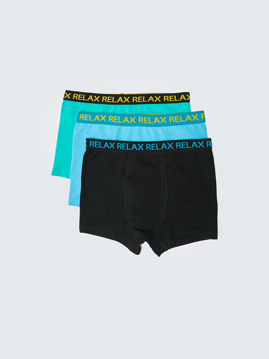 Printed Cotton Boy's Boxer Set of 3