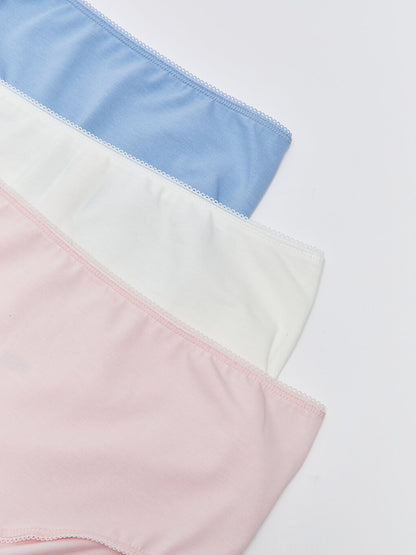 High Waist Plain Panties 3 Pack