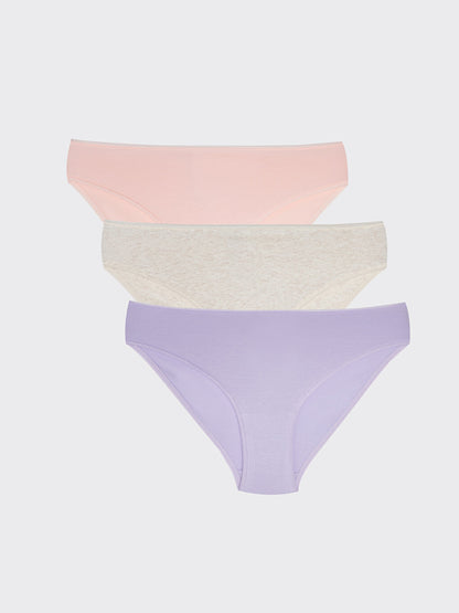 Plain Bikini Panties 3 Pack