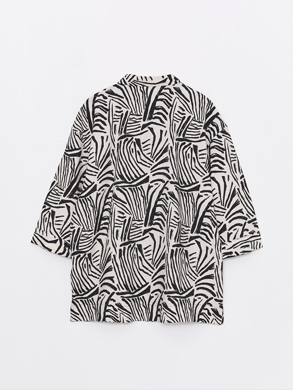 Patterned Oversize Women's Shirt