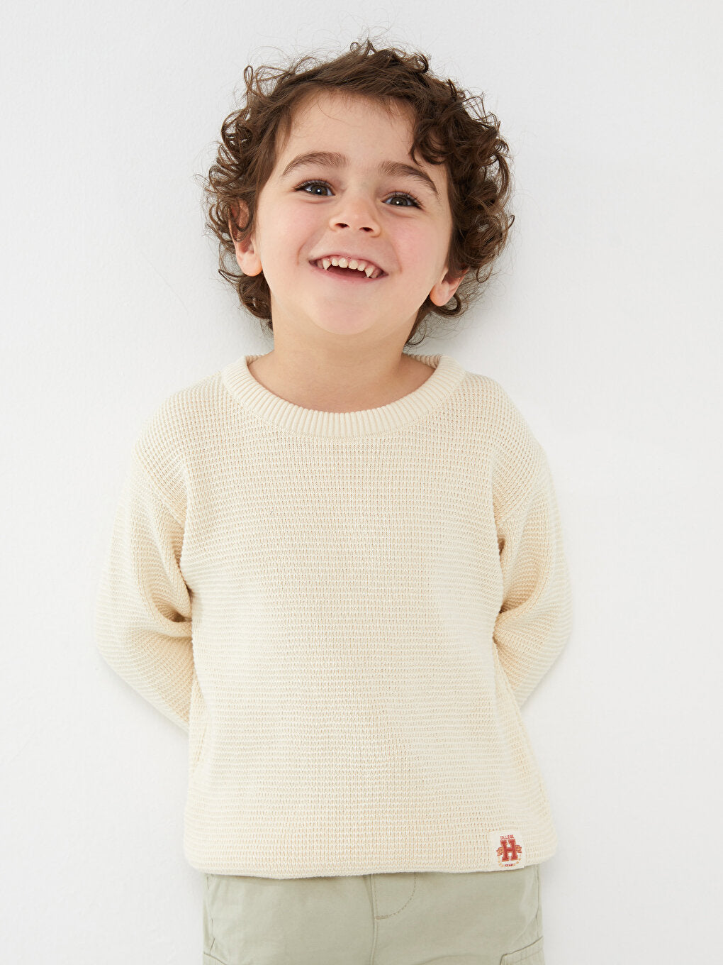 Crew Neck Long Sleeve Baby Boy Sweater