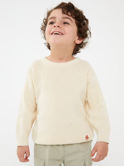 Crew Neck Long Sleeve Baby Boy Sweater