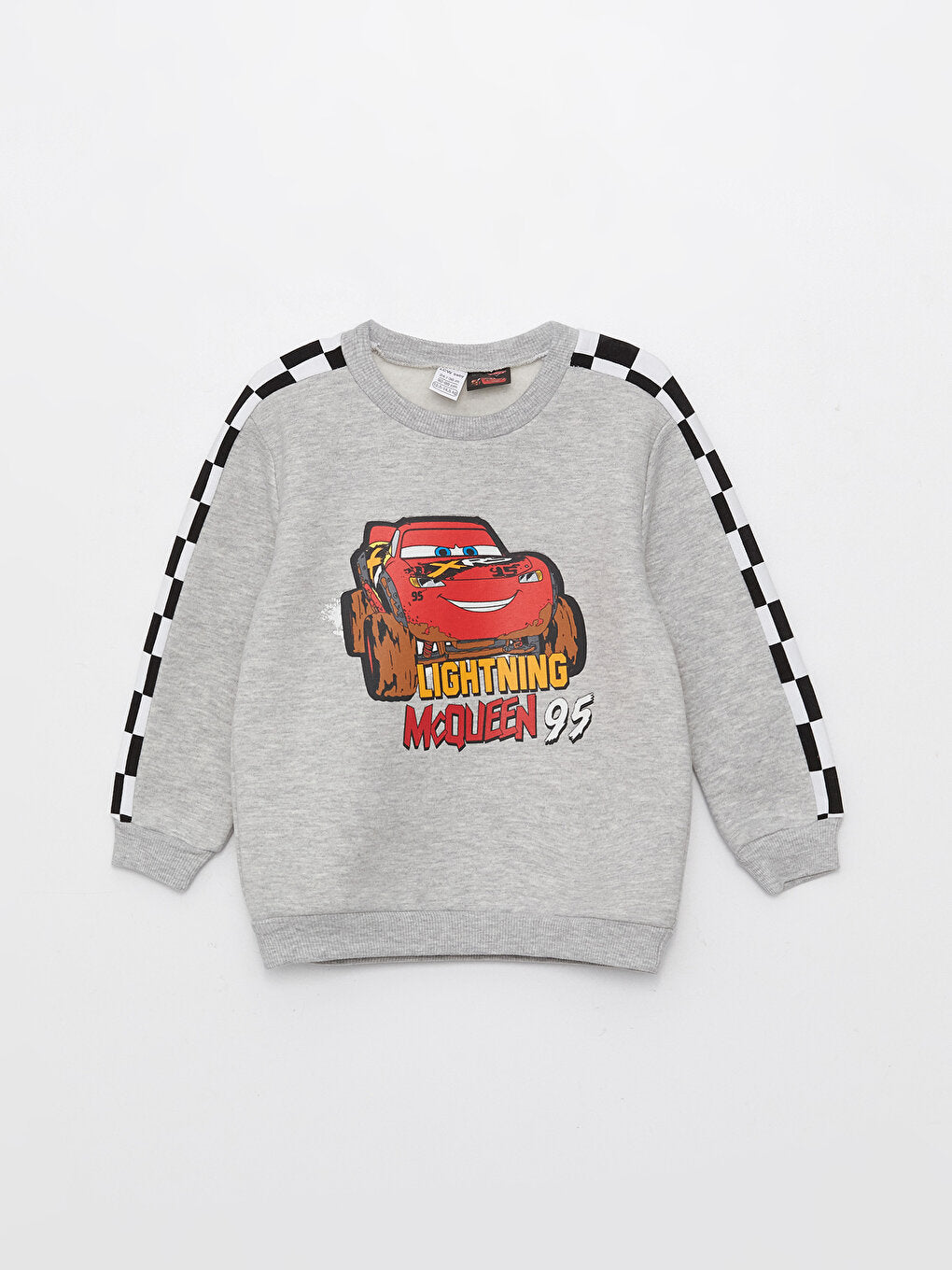 Crew Neck Long Sleeve Cars Printed Baby Boy Sweatshirt and Tracksuit Bottom 2-Piece Set