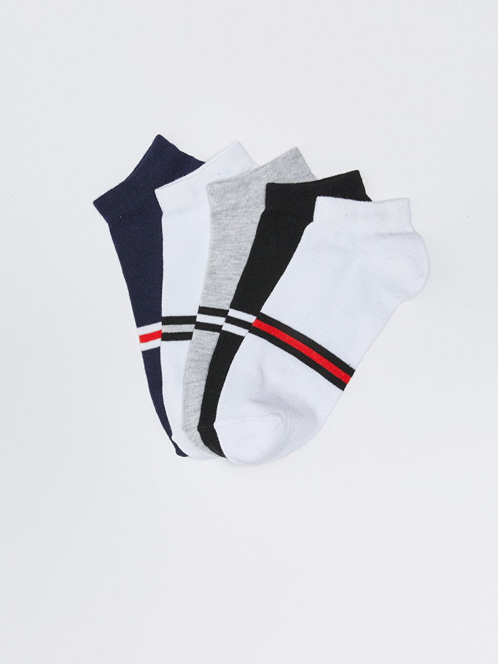 Striped Boy's Booties Socks 5-pack