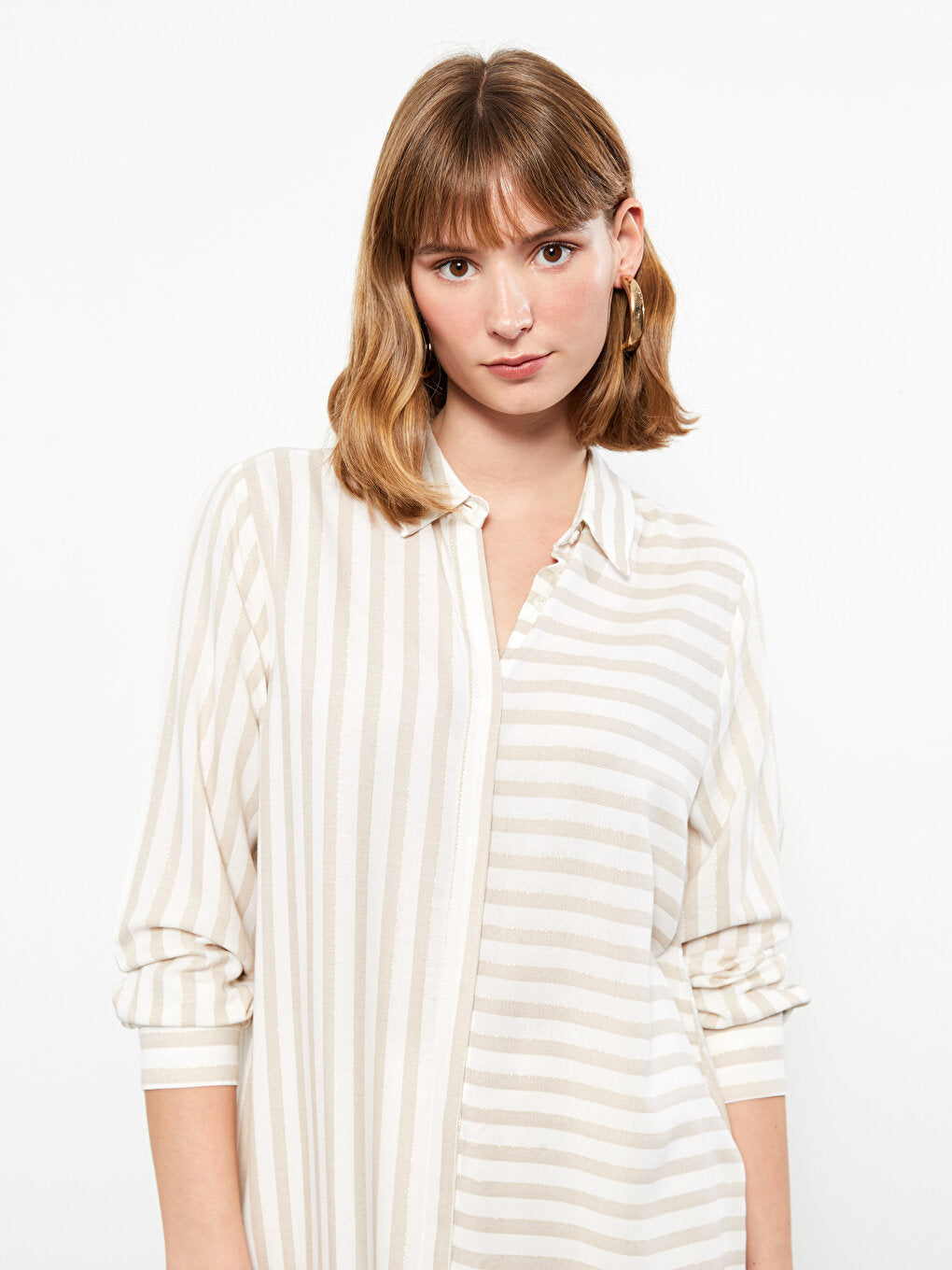 Striped Women's Shirt Tunic