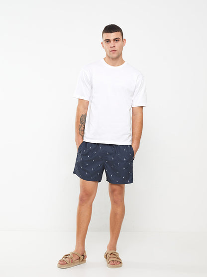 Short Patterned Men's Swim Shorts