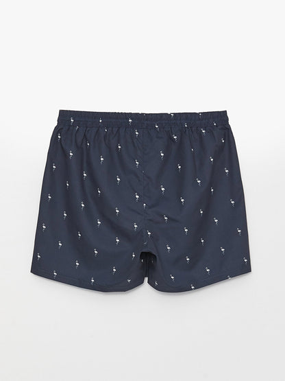 Short Patterned Men's Swim Shorts