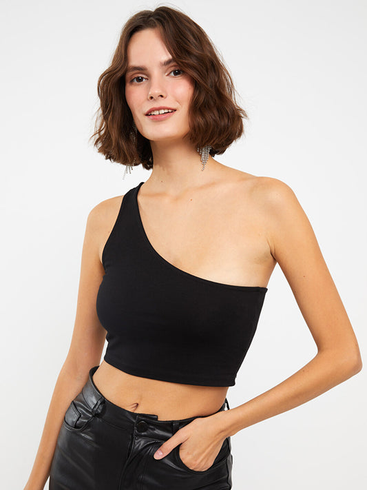 Women's One Shoulder Straight Crop