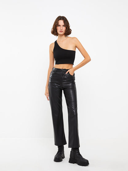 Women's One Shoulder Straight Crop