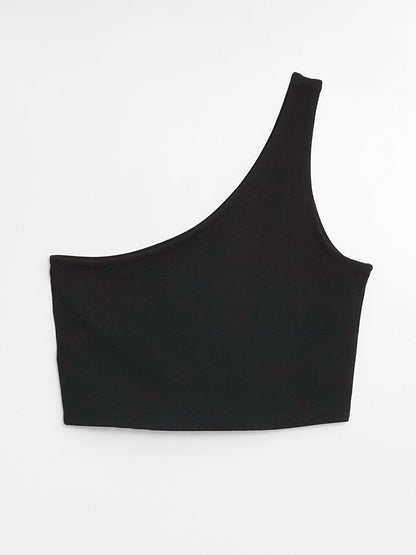 Women's One Shoulder Straight Crop