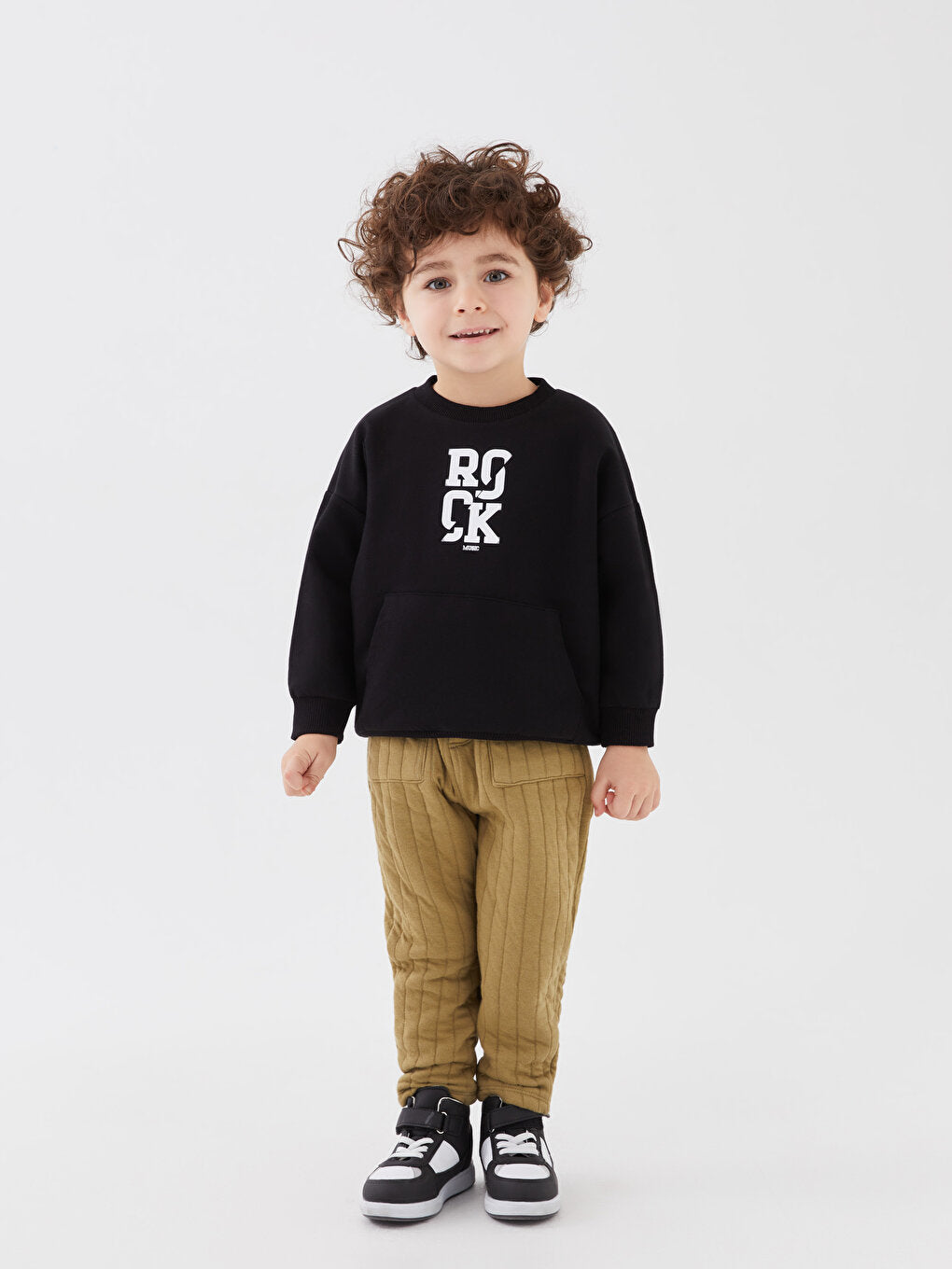 Crew Neck Printed Baby Boy Sweatshirt