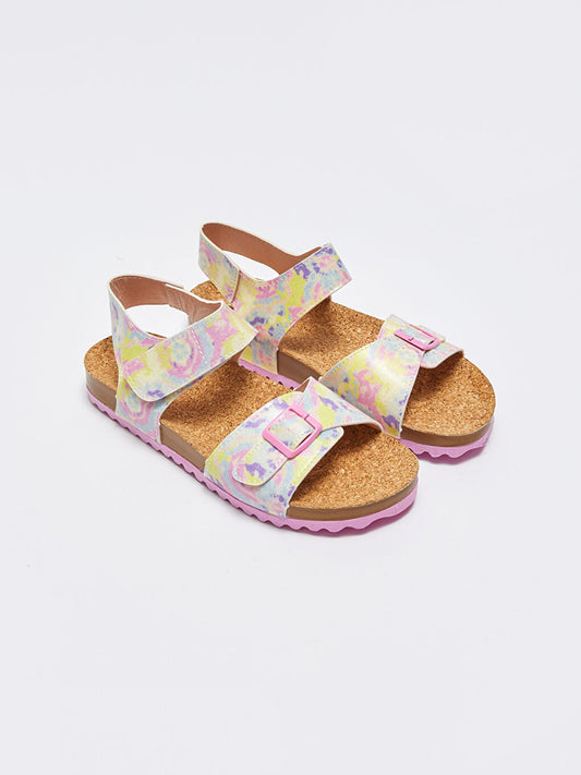 Printed Velcro Girls Sandals