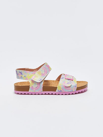 Printed Velcro Girls Sandals