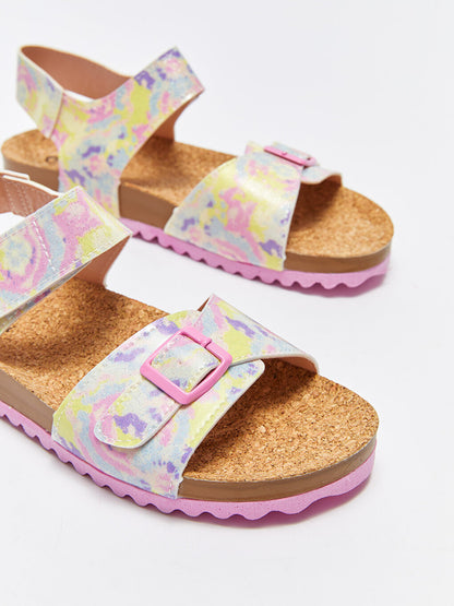 Printed Velcro Girls Sandals