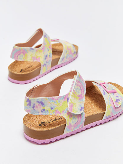 Printed Velcro Girls Sandals