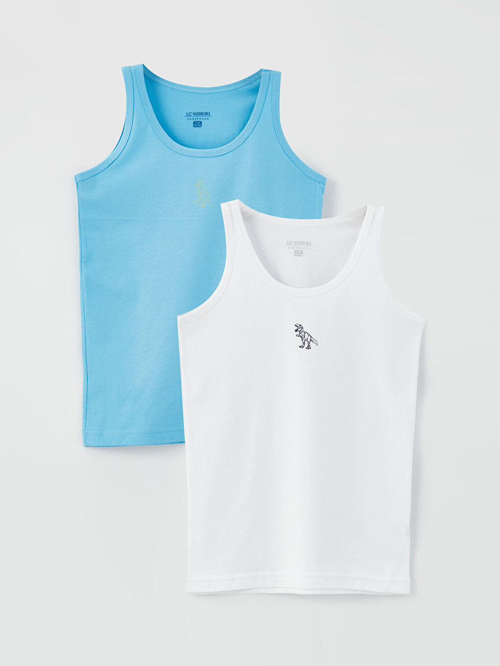 Crew Neck Boys Undershirt 2-pack