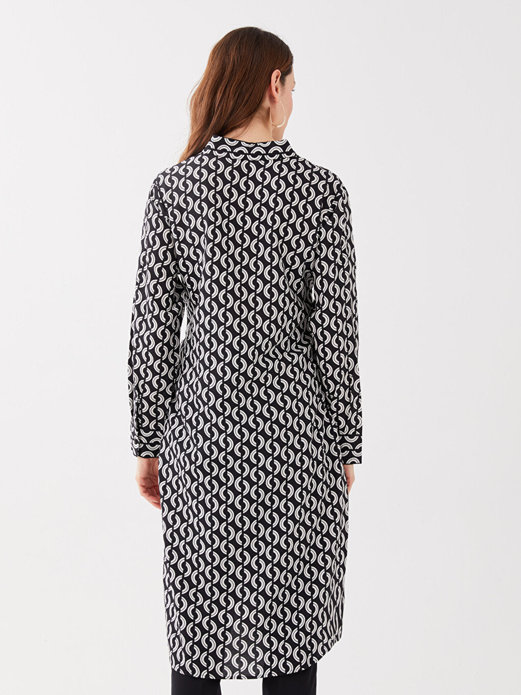 Patterned Women's Shirt Tunic