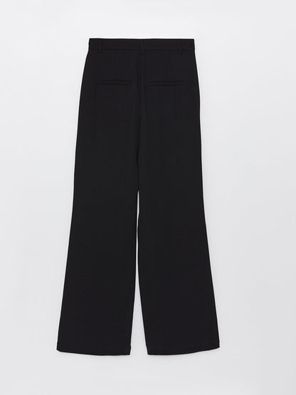 Women's High Waist Comfortable Fit Straight Trousers