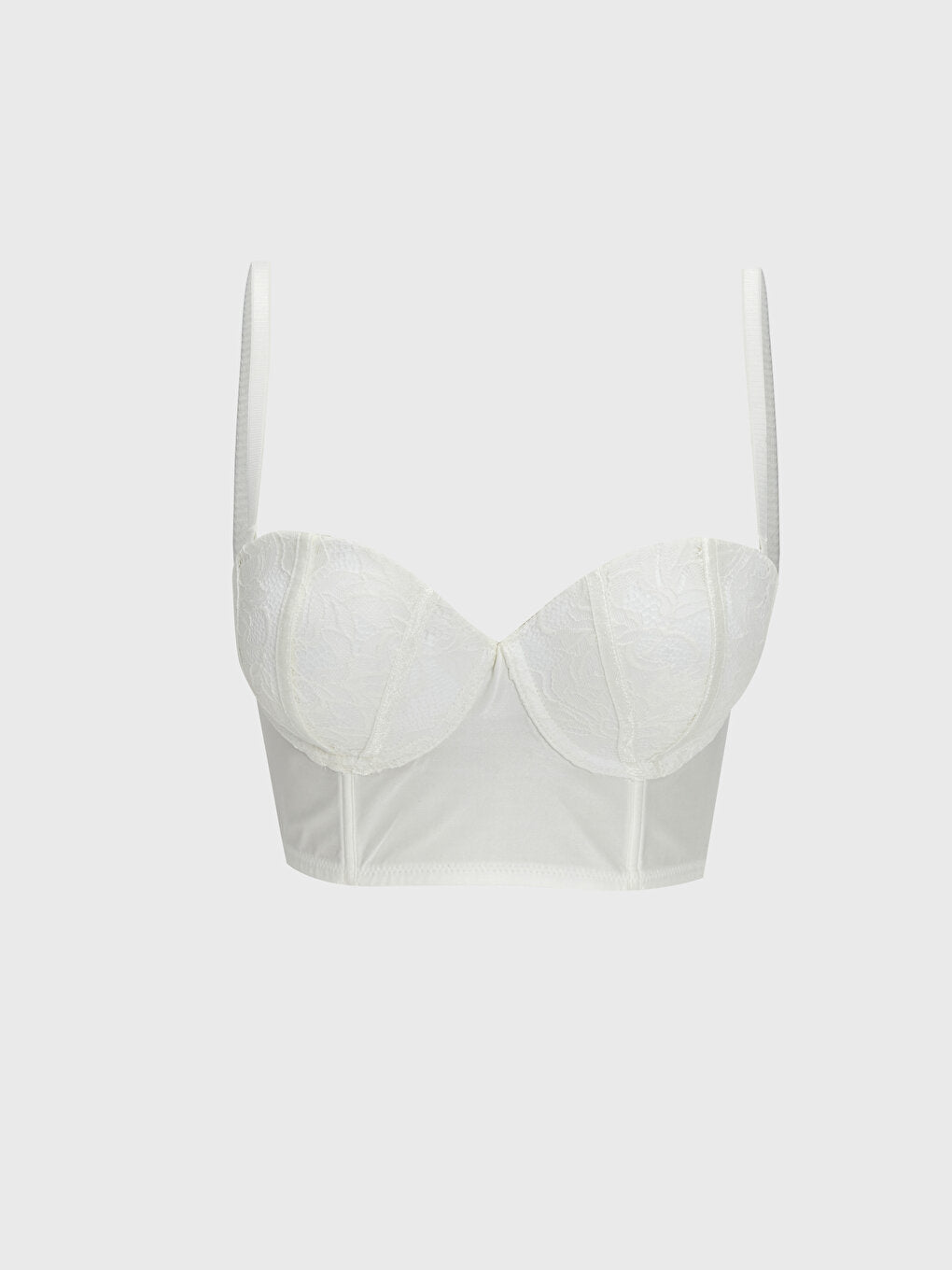 Underwire Half Padded Lace Strapless Bra