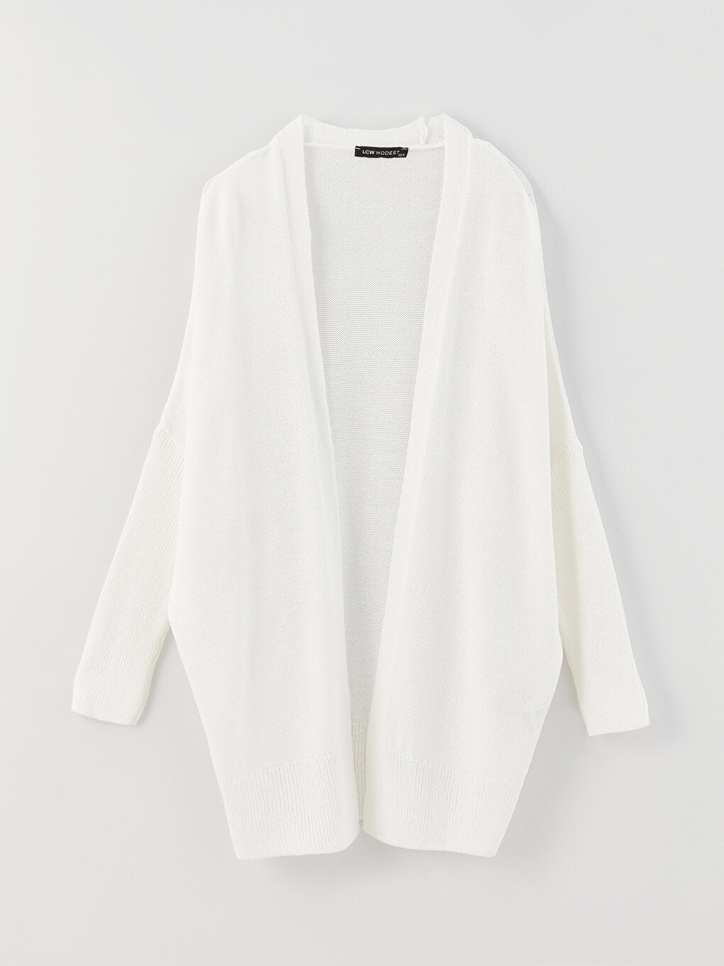 Shawl Collar Plain Long Sleeve Oversize Women's Knitwear Cardigan