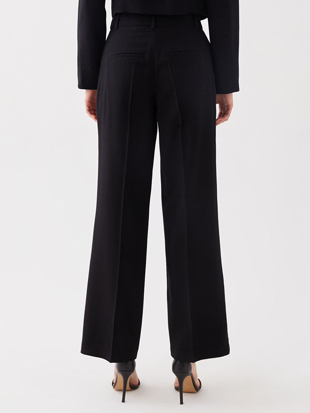 Comfortable Fit Straight Wide Leg Women's Trousers